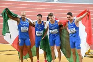 Mondiali atletica Budapest, staffetta 4×100 Italia argento