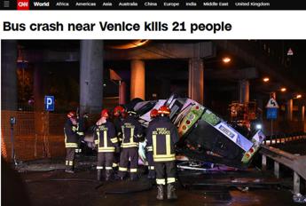 Bus Mestre, la notizia dell’incidente sui media internazionali