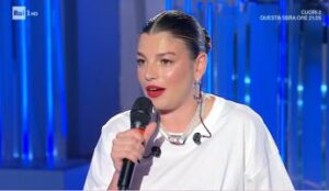 Emma Marrone a Domenica In, il dolore per il papà: “Era il mio supereroe”