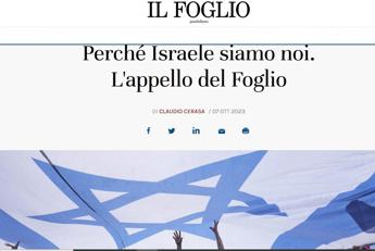‘Israele siamo noi’, l’appello del Foglio. Da Fontana e Sangiuliano le prime adesioni