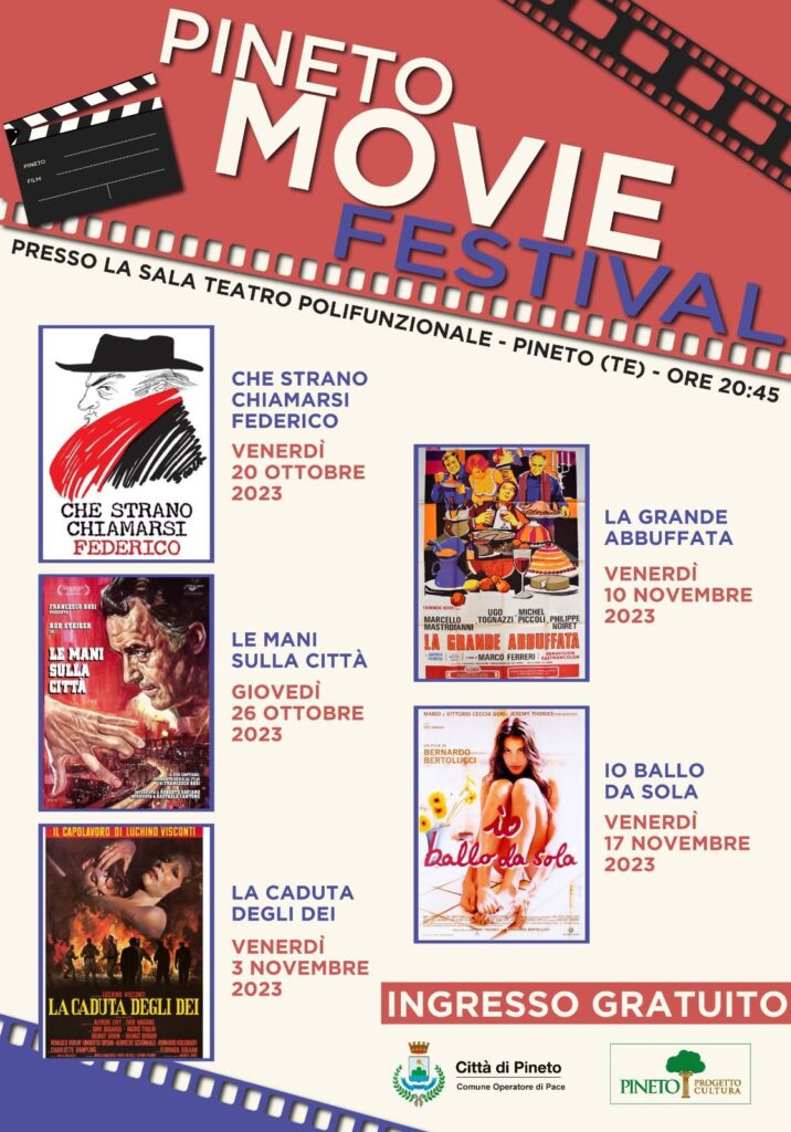 A Pineto torna BiblioCine, cinque film a ingresso gratuito