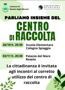 Roseto, due incontri per spiegare il corretto utilizzo del centro di raccolta