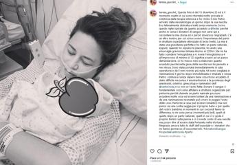 Teresa Guccini: “Stavo per morire di parto. Come Fedez ringrazio i donatori di sangue”