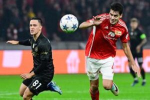 Union Berlino-Napoli 0-1, decide il gol di Raspadori