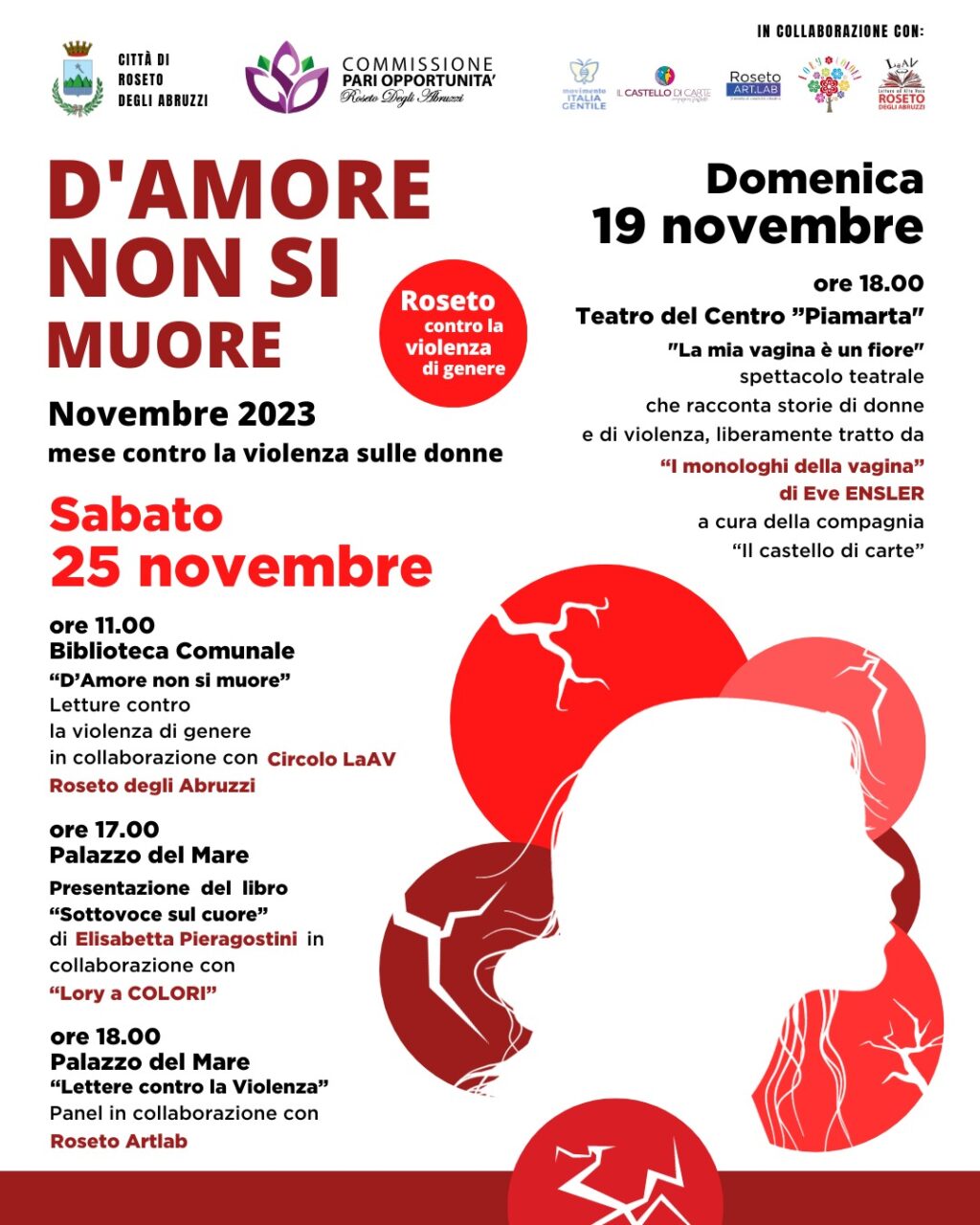 Roseto dice no alla violenza di genere. Tante le iniziative