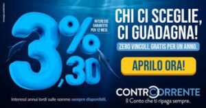 IBL Banca, ControCorrente: per i nuovi clienti, canone gratis e interessi al 3,30% per un anno