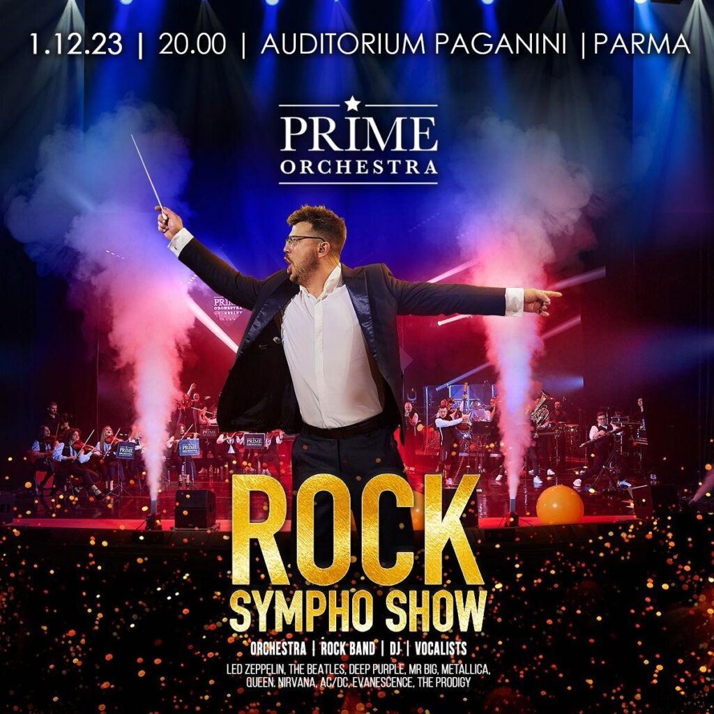 Prime Orchestra a Parma: Rock Sympho Show per sostenere l'Ucraina