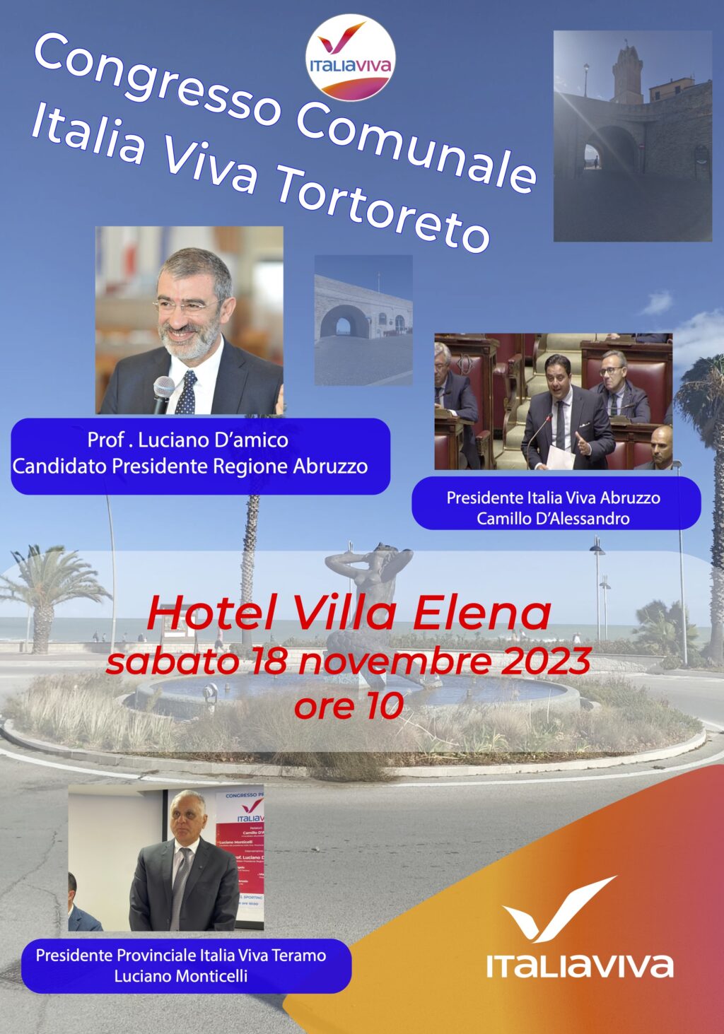 A Tortoreto primo congresso territoriale di Italia Viva con D’Amico