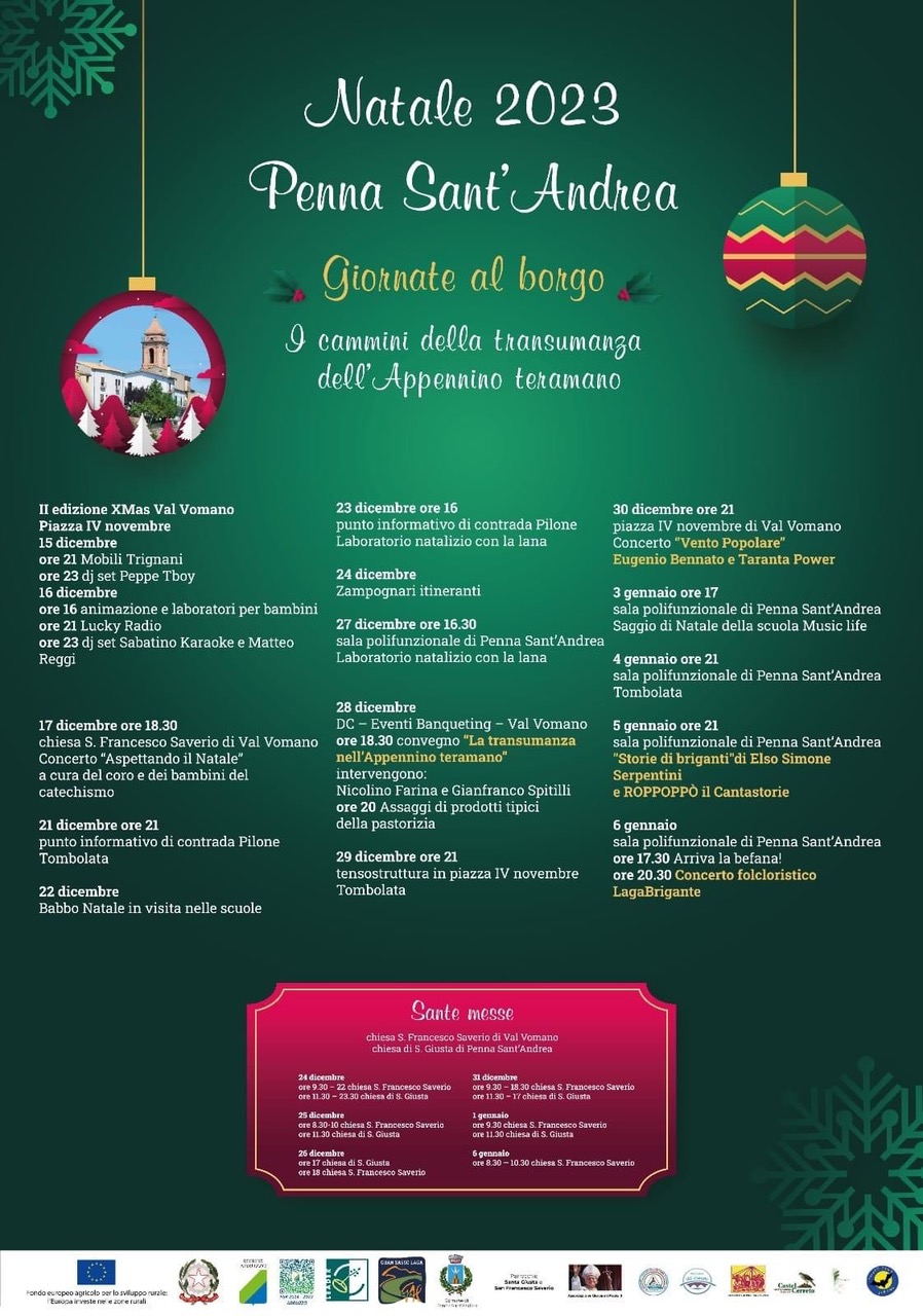 Natale Penna S. Andrea: tanti eventi per tutte le età