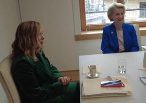 Ue, Meloni vede von der Leyen a Bruxelles