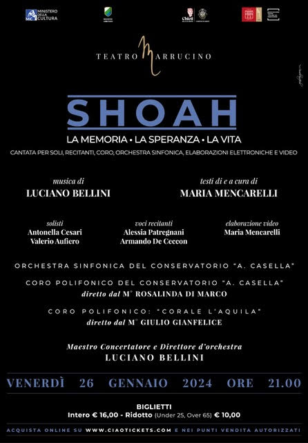 Shoah: L'opera lirica per il Giorno della Memoria al teatro Marrucino di Chieti