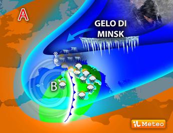 Meteo oggi Italia, il freddo è arrivato: temperature e previsioni, la mappa