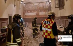 Pistoia, crolla solaio ex convento durante matrimonio: 5 feriti gravi
