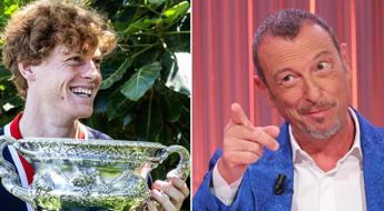 Sinner a Sanremo, Amadeus lo invita: “Vieni a prenderti gli applausi”