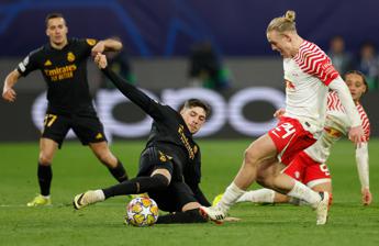 Champions, il Real Madrid vince a Lipsia: tedeschi battuti 1-0 su gol di Díaz