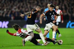 Feyenoord-Roma 1-1 in andata playoff Europa League