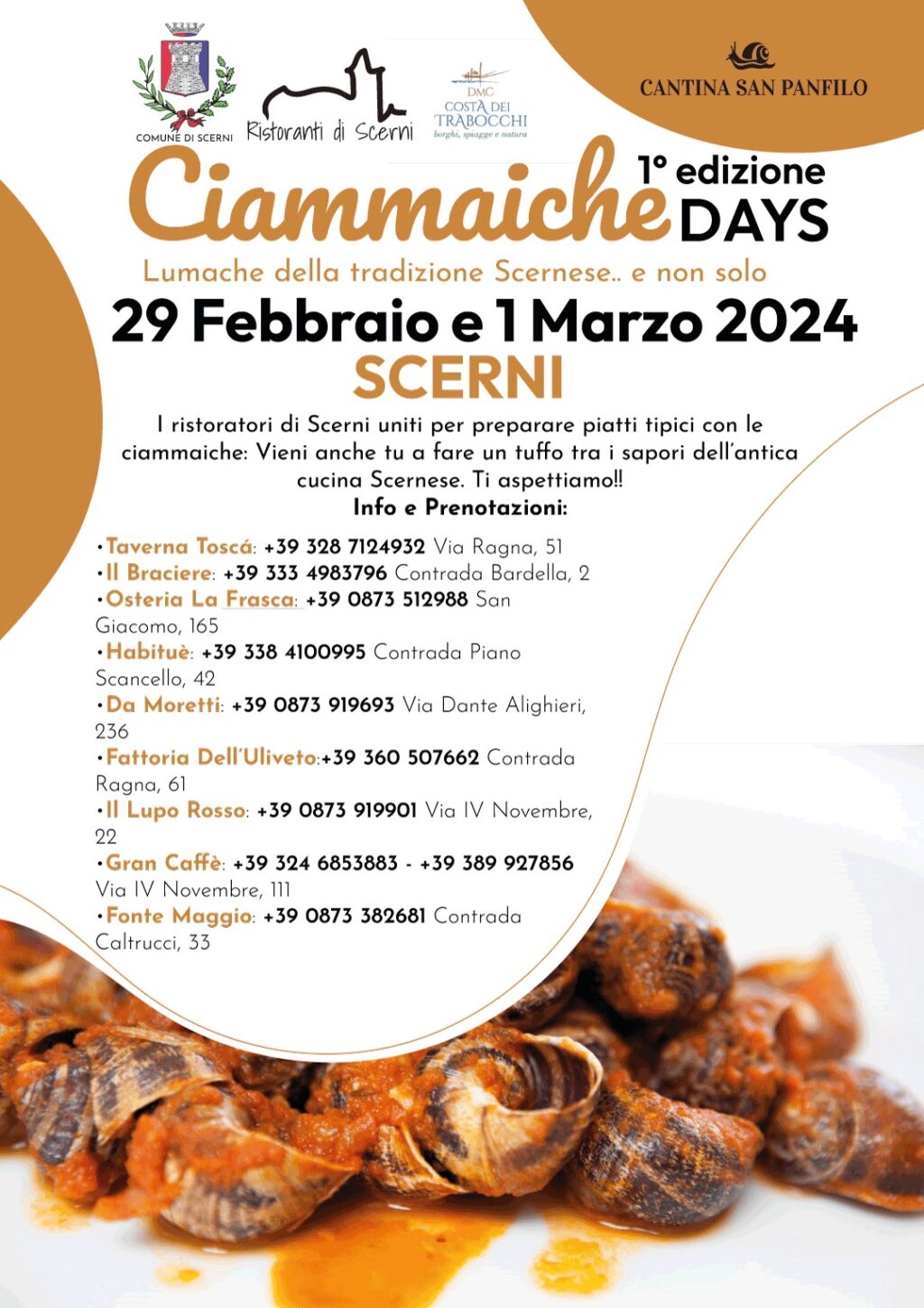Scerni, tutto pronto per la prima edizione di ciammaiche days