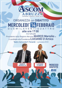 Regionali, a Lanciano incontro/confronto tra Marsilio e D'Amico