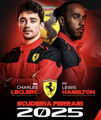 Lewis Hamilton farà parte della scuderia ferrari dalla stagione 2025