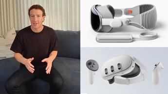 Mark Zuckerberg recensisce Apple Vision Pro: “Quest 3 è migliore su tutto”
