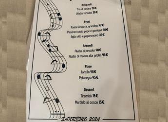 Sanremo, super prezzi da festival al ristorante: 35 euro per una ‘aglio olio e peperoncino’