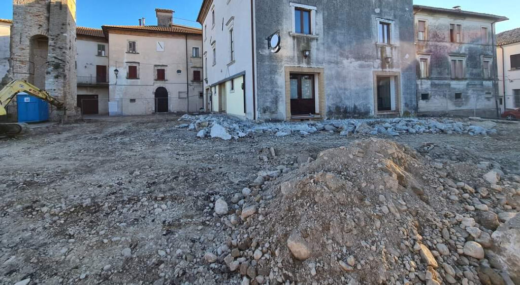 Ancarano, partiti i lavori di riqualificazione del centro storico