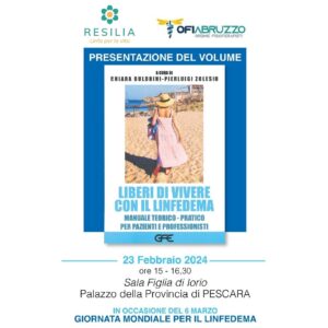 A Pescara presentazione del libro "Liberi di vivere con il linfedema"