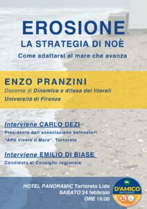 Erosione, la strategia di Noè: convegno a Tortoreto di Italia Viva