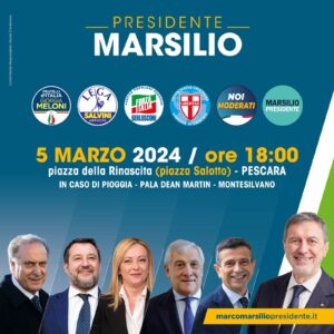 Regionali, Giorgia Meloni e altri leader di centrodestra domani a Pescara