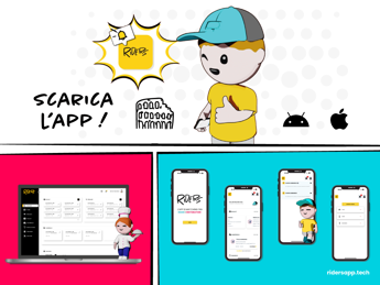 Arriva Riders, la piattaforma digitale che rivoluzionerà il mondo del Food Delivery