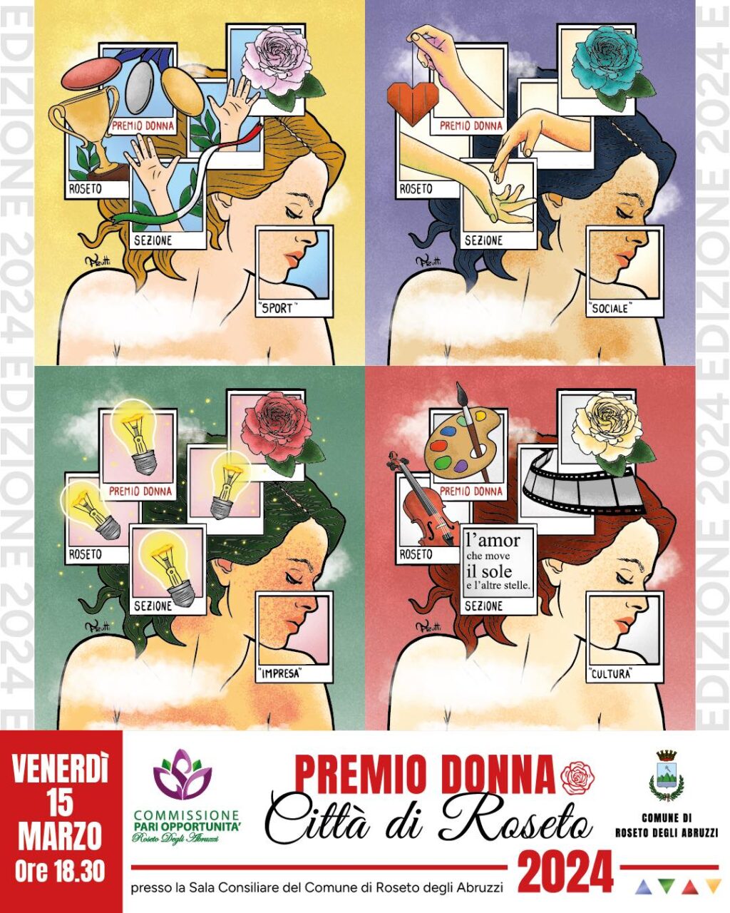 Roseto premia le donne: contribuito al benessere e allo sviluppo della società