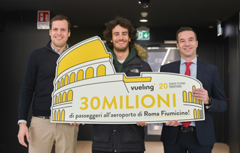 Record per Vueling all’aeroporto di Fiumicino: