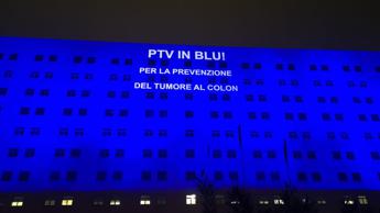 Tumore colon retto, Policlinico Tor Vergata si illumina di blu per la prevenzione