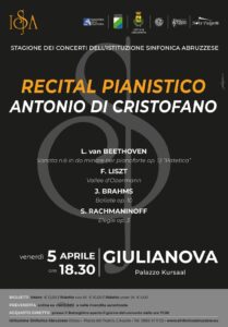 Giulianova, l’Orchestra Sinfonica Abruzzese torna con con un recital pianistico