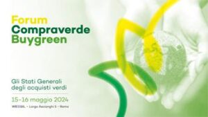 Sostenibilità, il 15-16 maggio a Roma il Forum Compraverde