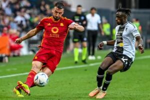 Udinese-Roma 1-2, gol di Cristante al fotofinish decide il recupero