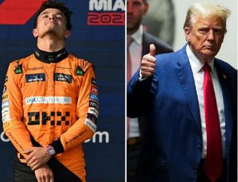 Norris trionfa nel Gp di Miami e spunta Trump ‘il portafortuna’