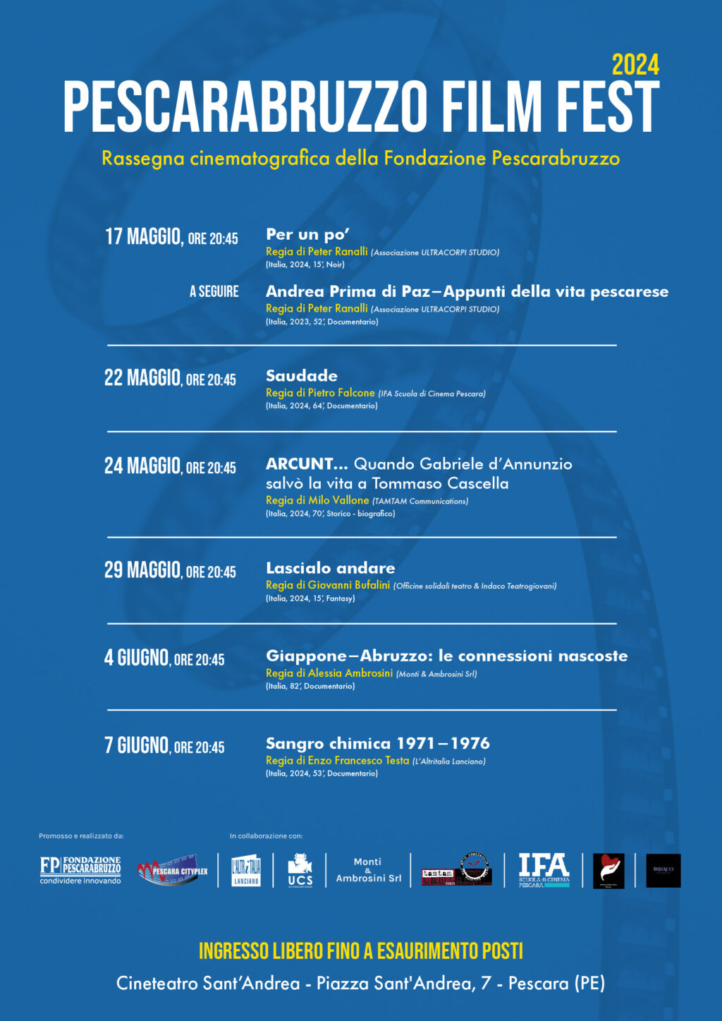 Al via Pescarabruzzo Film Fest 2024