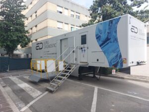 Lavori per la nuova Tac a S. Omero, installato apparecchio mobile