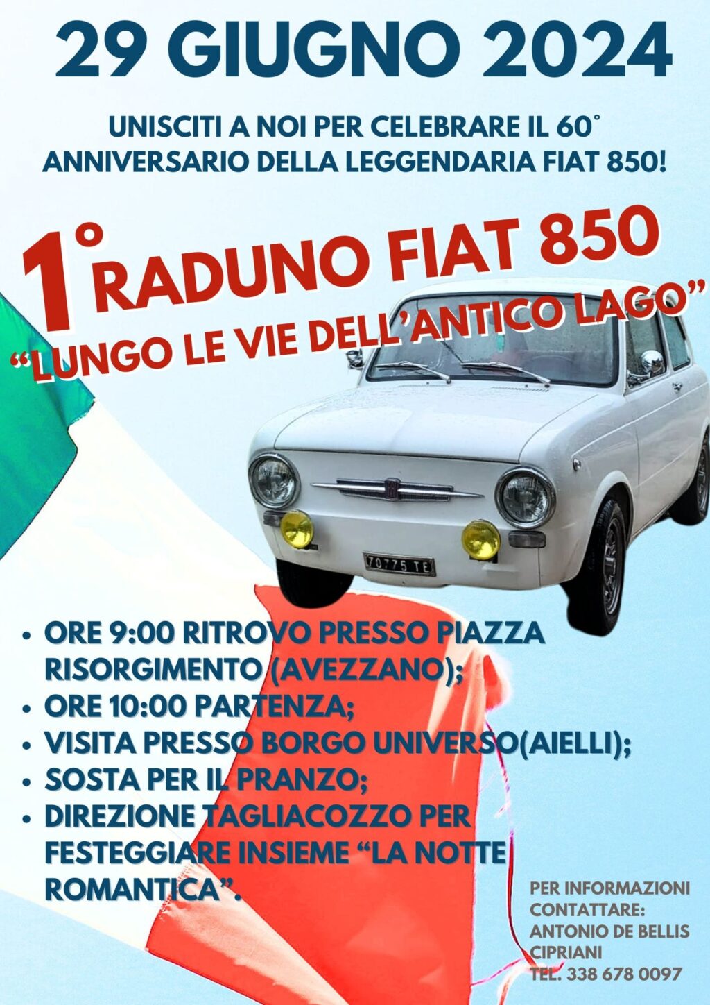 Fiat 850: Primo Raduno lungo le vie dell'Antico Lago