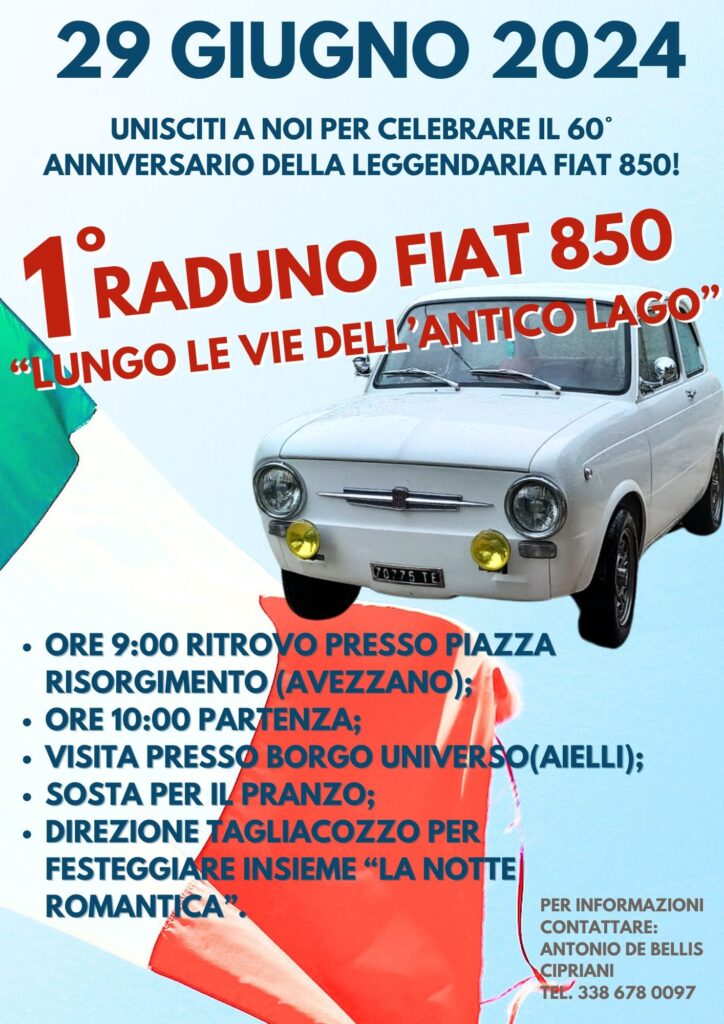 Fiat 850: Primo Raduno lungo le vie dell'Antico Lago