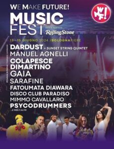Manuel Agnelli, Dardust, Gaia e Santino Cardamone: la lineup del 14/06 del WMF Music Fest