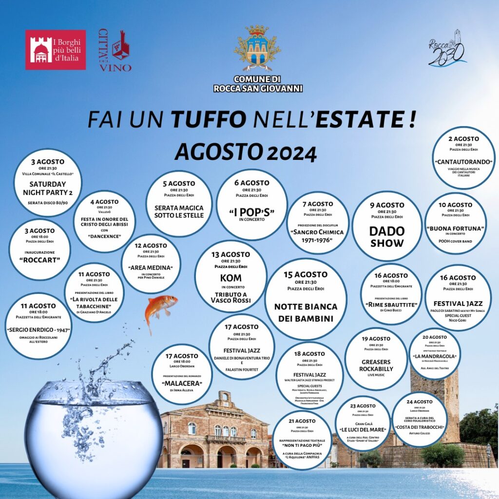Estate Rocca San Giovanni, oltre 40 appuntamenti nel cartellone
