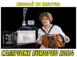 Nicolò Di Mattia a soli 17 anni è campione europeo di organetto