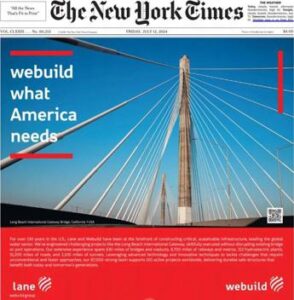 Webuild, Pietro Salini: “Nuovo ponte Baltimora sia simbolo di sicurezza e orgoglio”