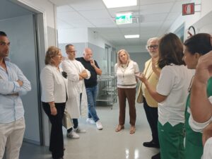 Sant'Omero, visita dell'assessore Verì all'ospedale