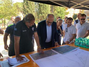 Incendio pratone Torre Spaccata, Gualtieri in sopralluogo: “Probabile natura dolosa”