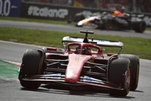 Leclerc vince il Gp d’Italia, trionfo Ferrari a Monza