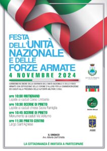A Pineto celebrazioni per la Giornata dell'Unità Nazionale e delle Forze Armate