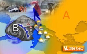 Italia divisa dal meteo: maltempo estremo al Nord-Ovest, sole su Adriatiche e Sud